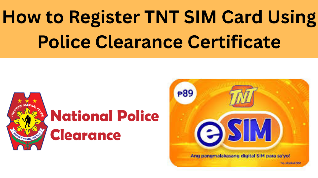 Register TNT SIM Card